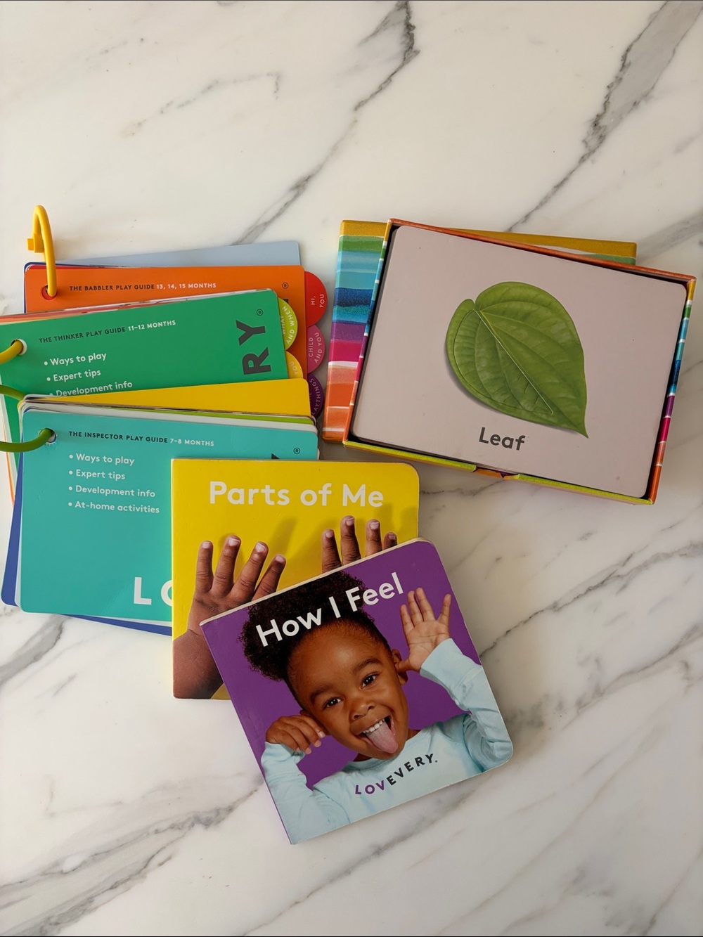 LOVEVERY Kids Board Book Set - Early Learning Cards